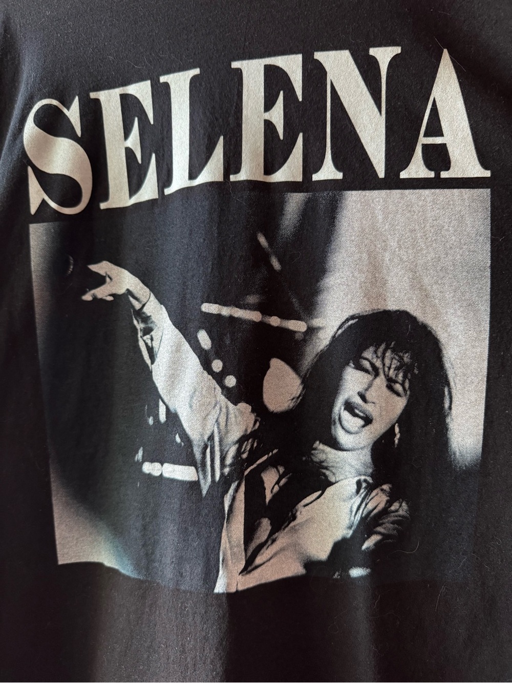 SELENA Quintanilla Official Merchandise Graphic Tee - Black 2XL Queen of Tejano